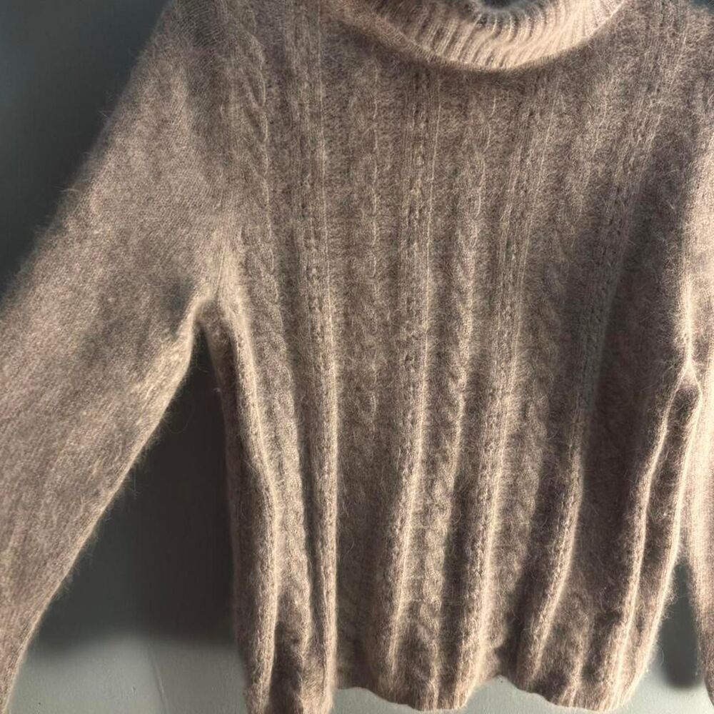 White-stag Women's Brown and Grey Jumper